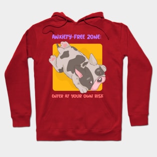 Anxiety-Free Zone- Enter at Your Own Risk Mental Health Hoodie